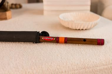 MAHARAJA Concert, Scale C Natural Medium 19 Inches, Finest Indian Bansuri, Bamboo Flute, Hindustani (PDI-CCEH)