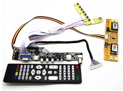 Kit de Carte contrôleur LCD à Monter soi-même, Carte Pilote LCD TV+HDMI+VGA+AV+USB+Audio 23, Compatible avec LTM230HT01 LM230WF1 1920 * 1080, pièces de Rechange for téléviseur