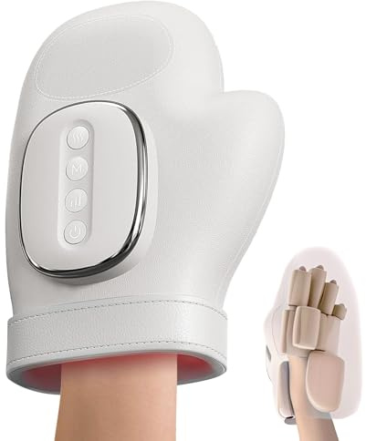Hand Massager for Arthritis, Heated Hand Massager with Heat & Compression, 5 Intensity Levels, 3 Modes, 4 Temp Settings, Hands Pain Relief, Finger Massager for Arthritis, Gifts for Women Men Mom