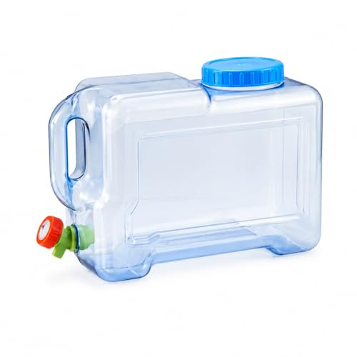 Distributore bevande da frigorifero 12 litri con rubinetto, dispenser acqua e succhi salvaspazio 38x17x26 cm, contenitore compatto per frigo ideale per casa, ufficio e feste