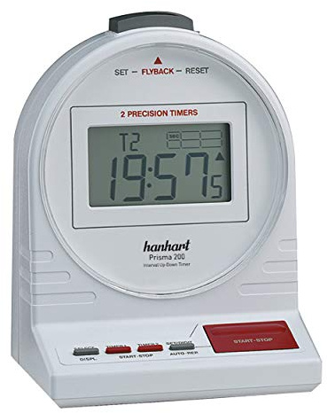 Hanhart elektronische Tischstoppuhr Prisma 200 1/10 Sek. + 1/100 Min.