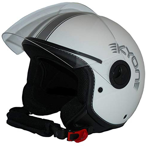 protectWEAR Jethelm Motorradhelm im Pilotendesign H730-WS weiß - S