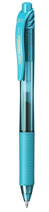 Pentel EnerGel X Gel Rollerball Pen, 0.7mm Tip, Turquoise ink (One Pen)