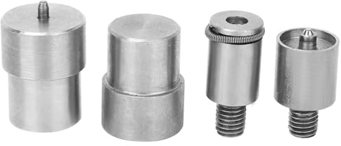 Matrice per Bottoni Automatici 4 Pezzi Kit Ricambio Acciaio Inossidabile per Jeans Pelle Cuoio Tende Abiti Decorazione Riparazioni Artigianale