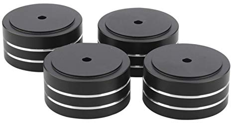 Speaker Isolation Stand, 4pcs 40x20mm Speaker Isolation Stand Accessories Aluminum Alloy HiFi Solid for Speaker, Amplifier, Instrument, Equipment, Turntable, CD DVD Player, DAC