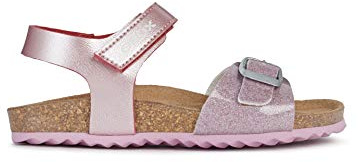 Geox J Adriel Girl C Sandales Fille, Or Rose Foncé, 35 EU