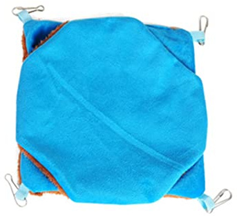 Yardwe Hamaca para Petauros del Azúcar de Felpa, Nido Colgante de Doble Capa, Cama Cálida para Hámsteres y Aves, Adecuado para Puerta o Escalera