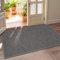 LEKEEPGO Fussmatte Innen 90 x 150 cm, rutschfest Fußmatte, waschbar Schmutzfangmatte, Dünn Türmatte Saugstarke Eingangsteppich, Sauberlaufmatte, Eingangsmatte für Innenbereich, Grau