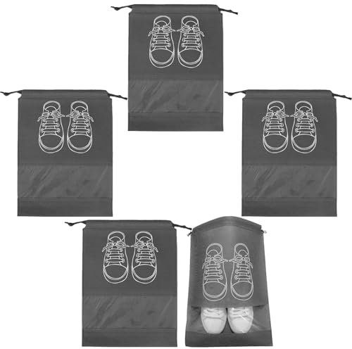 5 Stück Schuhtaschen,Schuhsack,für Schuhe Reisen,Mit Travel Koffer,Aufbewahrung Must Organizer,Shoe Zubehör Bag Beutel,Schuhsack Schuhtasche Aufbewahrungstasche,Have Kordelzug Staubdicht