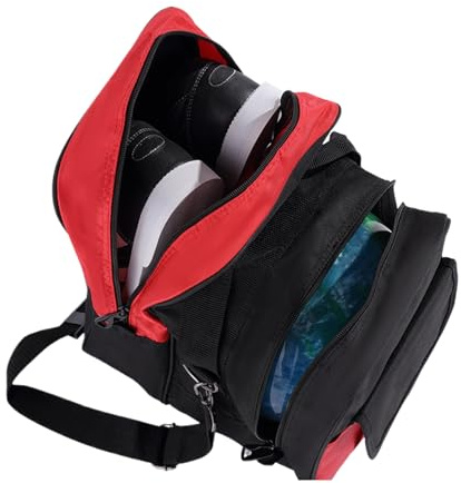 Genérico Borsa da bowling | Borsa per una palla - Cinghie regolabili Zaino Stoccaggio Scarpe Atleta Allenamento Sport Pratica Competizione