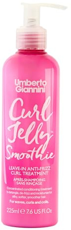 Umberto Giannini Curl Jelly Smoothie - Leave-in Conditioner with Shea Butter - Lightweight Lotion - Detangle & Define Curls