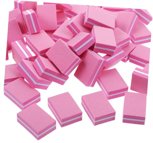 MOTHNUR 50 piezas Bloques Pulidores para Uñas Esponjas de Pulido Finas y Resistentes Limas Multifunción para Manicura y Pedicura Profesionales Herramientas Portátiles para Cuidado de Uñas