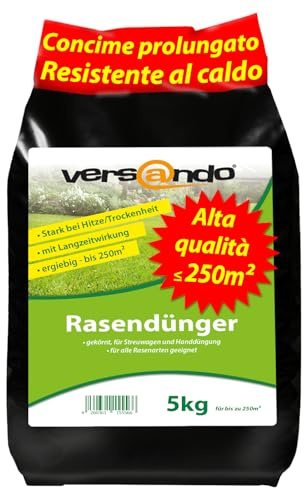 versando 5 kg hasta 250 m² de abono efecto prolongado césped