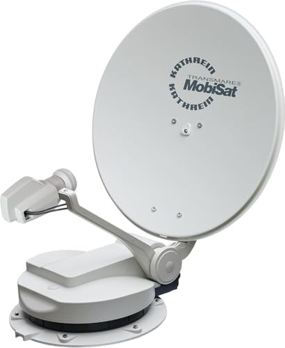 KATHREIN Cap 750 GPS – Sistema satélite Totalmente automático (Antena de 60 cm, 2 usuarios, Peso de la Antena Solo 9,7 kg) – Blanco