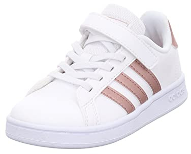 Adidas Grand Court C Sneakers, Weiß (Cloud White/Copper Met./Light Granite), 28 EU