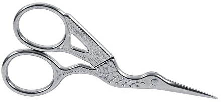 Storchenschere, Edelstahl Storch Nähschere Handarbeitsscher Stickschere Stickschere Nähschere für Schneider Kunstwerk