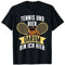 Tennis und Bier darum bin ich hier lustiger Spruch Tennis T-Shirt