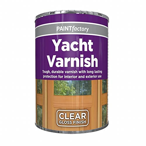 Z&A Clear Varnish Paint Tin 300ml - Tough, Durable Excellent Coverage - Matt Gloss Yacht Finish - Quick Drying All Purpose Interior and Exterior Use - for Metal Wood Plastic (Varnish Yacht Tin)