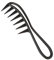 Breite Zahnkämme, Haarkamm Breiter Zahnkamm Professioneller Friseur Kamm Antistatischer grob Kamm Haarstyling Lockenkamm für Home Salon Friseurkamm Frauen Männer (Schwarz)