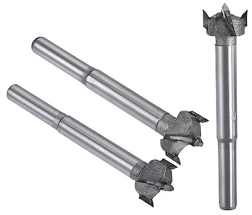MACHSWON 3 brocas Forstner de carburo de tungsteno para madera, broca de taladro de 16 mm + 17 mm + 18 mm