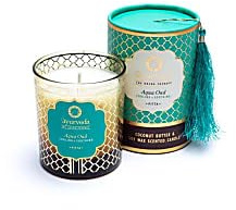 Longway-Buddha Ayurveda Duftkerze pitta aqua oud 200g