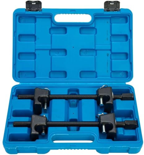 FreeTec 2 TLG. Profi Federspanner Set Feder Spanner Montage Spanner Set Tuning Tieferlegungsspanner Federsatz 300MM