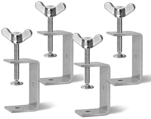 GothicBride 4 Stück C Klemme 85mm Delstahl Verstellbare Trägerklemme für Zwingen Schweißen Tischler, Klemmbereich 29-73 mm