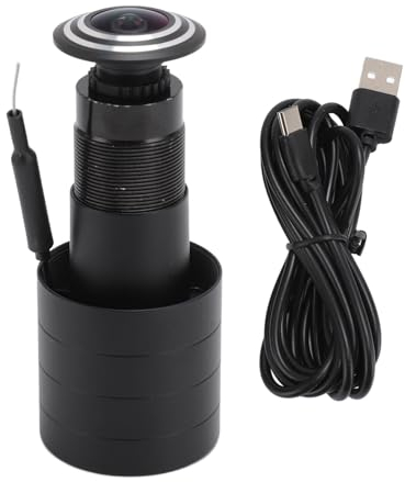 Telecamera Spioncino per Porta, Telecamera IP 1080P FHD P2P ON VIF Audio per Porta Oculare con Rilevamento del Movimento, Vista a 180 Gradi, WiFi 2.4G, Visualizzazione Remota,