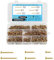 250 Pcs M3.5 Screws for Wood, Assorted Self Tapping Screws Assortment, 16mm 20mm 25mm 30mm 35mm 40mm Flat Head Phillips Countersunk Decking Drywall Screw with Box