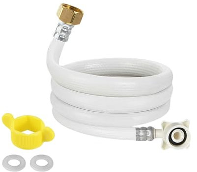 Manguera de entrada de lavadora Lavadora de PVC Conector de tubo de llenado de tubo de entrada de agua (1,5 metros (5 pies))