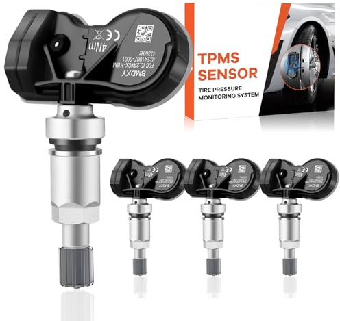 GEARLEADER 4PCS Multi-Protocol TPMS Tire Pressure Sensors Fit for BMW All Models 315&433MHz Tire Pressure Monitoring System Replacement Fit for 1 2 3 4 5 Series X1 X2 X3 X4 X5