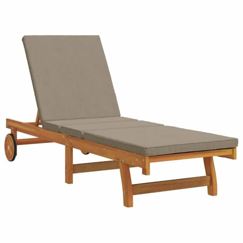 vidaXL Transat Bois d'Acacia Massif Marron | Tu peux t'installer confortablement dans plein de positions, Fait pour supporter tous les temps,