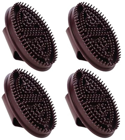 4 Pack Meridian Brush, Massage Brush, Wooden Cushion Meridian Massage Brushes, Relieve Muscle Fatigues Body Massages Brushes for Back Legs Arms, Relax Relieving Stress Meridians Tool