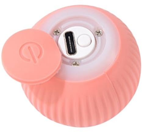 ANDRESLAD Pelota Inteligente para Gatos Interactiva Sonido, Bola Electrónica Portátil Resistente para Gatos Pequeños, Rosa, Adecuado para Juego Interior y Entretenimiento De Gatitos