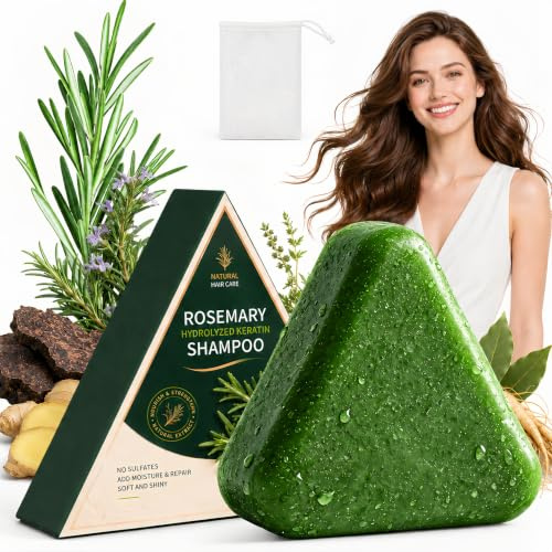 2026 Latest Hair Soap, Korean Scalp Revival Bar Scalp Care Shampoo Bar | Rosemary Regrowth Shampoo Bar for Dry, Oily & Sensitive Scalp, Natural Botanical Anti-Hair Loss Hydrating Herbal Care, 120g