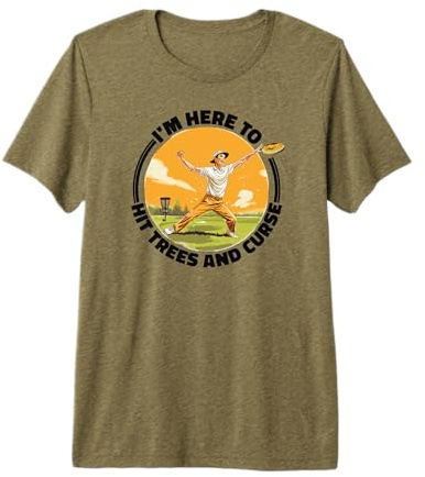 Disc-Golf-Joueur Disc-Golfing Game Dictons drôles Disc-Golf T-Shirt Haut de Gamme