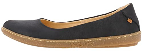 El Naturalista Damen Klassische Ballerinas Coral, Frauen Flats,Wechselfußbett,Ballerina-Schuhe,Ballett-Schuhe,Ballet-Flats,Black,38 EU / 5 UK