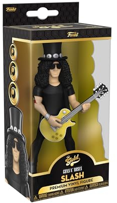 Funko Vinyl Gold 5: Guns N' Roses - Slash - 1/6 Odds for Rare Chase Variant - Guns N Roses - Collectable Vinyl Action Figure - Birthday Gift Idea - Official Merchandise - Ideal Toy for Music Fans