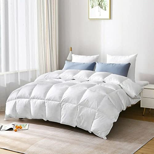 Luxury 15 Tog Duck Feather & Down Duvet Quilt Bedding or extra softness, comfort and warmth they are in-cased in a 233 Thread-Count Down-Proof 100% Polyester Cover. (King Size: 230cm x 220cm)