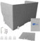ReFind Desk Divider Pro. Workspace Foldable Privacy Screen and Acoustic Panel. Office Organiser for School or Office Desk (50cm x 50cm x 80cm)