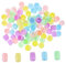 TOPBATHY 40Pcs Assorted Color Pp Plastic Capsules for Gumball Machine, Vending Machine, Claw Prizes, Party Favors, and Candy Storage Display, 1.25 X 1.85 Inches