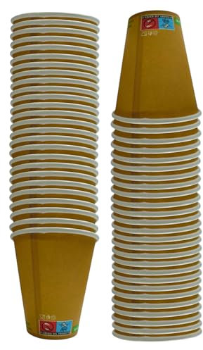100 Vasos Desechables de Papel de 250 ml, 3XL, para Bebidas Frías y Calientes