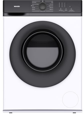 Wonder Lavadora 8Kg Carga Frontal Blanco WL8204AI. 1600W, 1200rpm, Motor Inverter, 11 Programas, Función Stop&Go, Tambor Diamante, Clase de Eficiencia Energética A