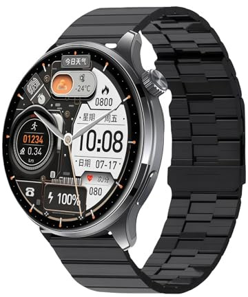 Smartwatch with 3D Maps, Dual Offline Payment, NFC, Sports Mode, and Health Monitoring, 1.53-Inch HD Screen, IP6X Waterproof, Compatible with Android and Ios Systems I