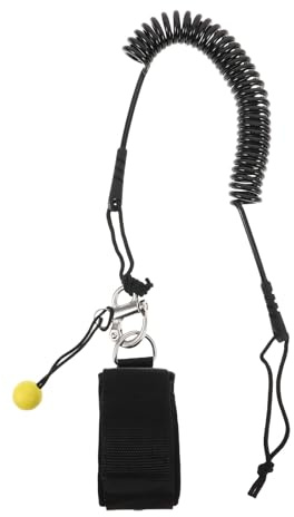 Hemobllo Leash per Surf e SUP con Cinturino Vita Spirale Corda Rapida per Longboard e Paddleboard Fune Sicurezza Resistente e Smontabile per Surf e Stand-up Paddle