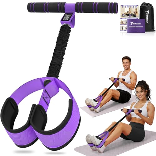 Upgraded Pedal Resistance Band with Handles, Foot Pedal Resistance Bands for Women, Core Abs Leg Training, Exercise Bands for Full Body Workout Fitness, Home Gym Equipment, Pilates & Physical Therapy