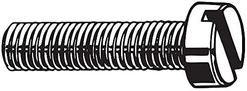 M4-0.7 x 12 mm. Cheese Head Slotted Machine Screw, 100 pk.