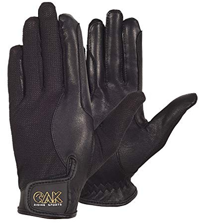 AK Solar Tech Summer Horse Riding Gloves – Soft Leather Equestrian Gloves with Breathable Mesh, Lightweight & Durable Grip for Women & Men (Black, S)