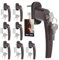 KOTARBAU® 8er Set Fenstergriff abschließbar Braun Aluminium pulverbeschichtet Fenstergriff mit Schloss abschließbare Fenstergriffe Stift 35mm Fensterschloss Kindersicherung Fenstergriffe abschliessbar