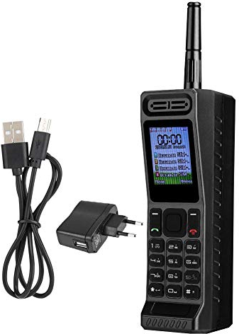 Tosuny Vintage Retro Brick Cell Phone Teléfono móvil, Cuatro Tarjetas Cuatro Standby Quad-Band 2G Retro Bluetooth Nuevo clásico Viejo teléfono móvil, 2G gsm 850/900/1800/1900Mhz(Negro)